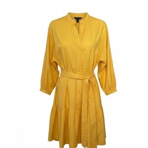 Lauren Ralph Lauren Yellow Button-Up Dress